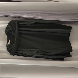 Loft plus hunter Green cowl neck sweater